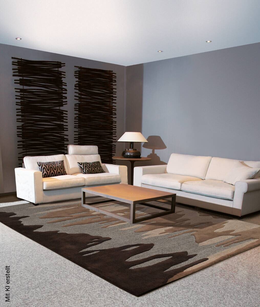 Arte Espina Kurzflorteppich Spirit 7104 braun B/L: ca. 90x160 cm