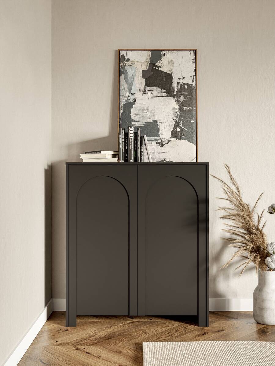 Kommode ARCO schwarz B/H/T: ca. 100x117x35 cm
