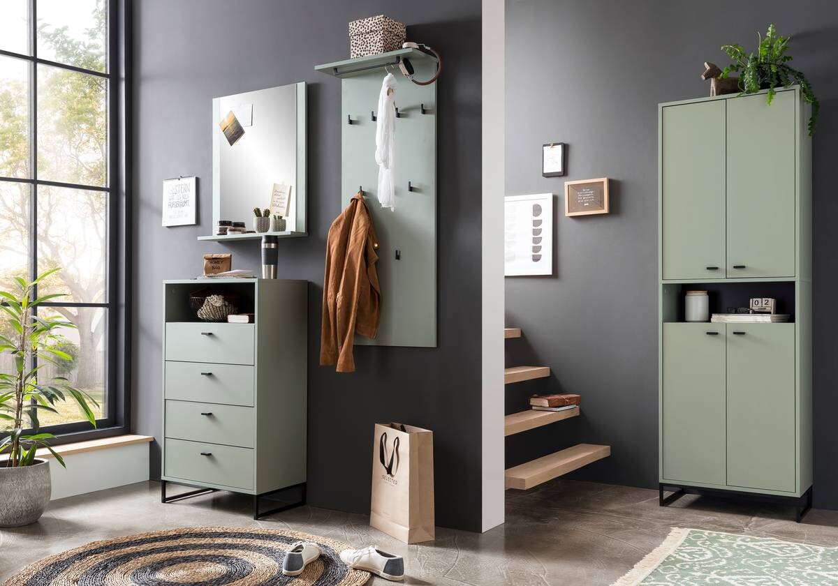 Midischrank Janne Pistazie B/H/T: ca. 60,2x103,9x33 cm