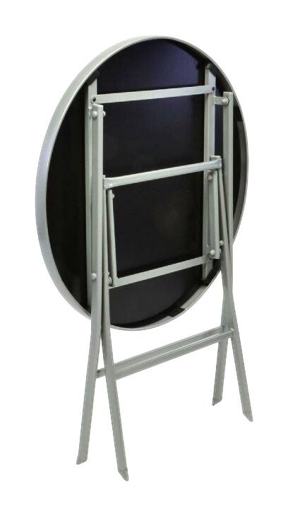 VCM Gartensitzgruppe schwarz Stahl B/H/T: ca. 56x105x65 cm