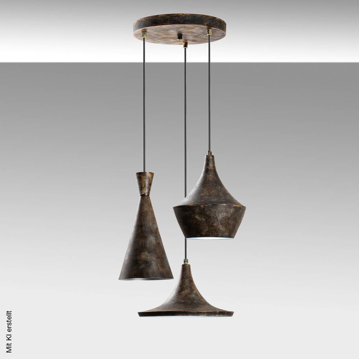 Opviq Pendelleuchte TOM-3556 B/H/T/L/D: ca. 45x135x45x45x45 cm E27 3 Brennstellen
