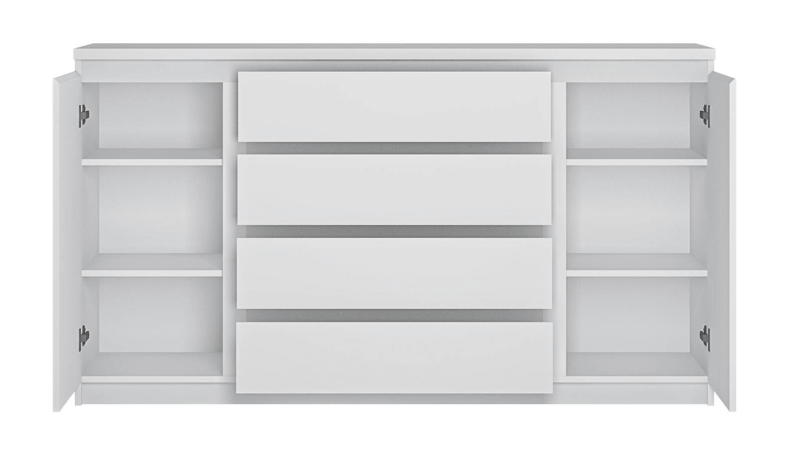 Sideboard Fribo Alpinweiß Spanplatte B/H/T: ca. 165x93x40 cm