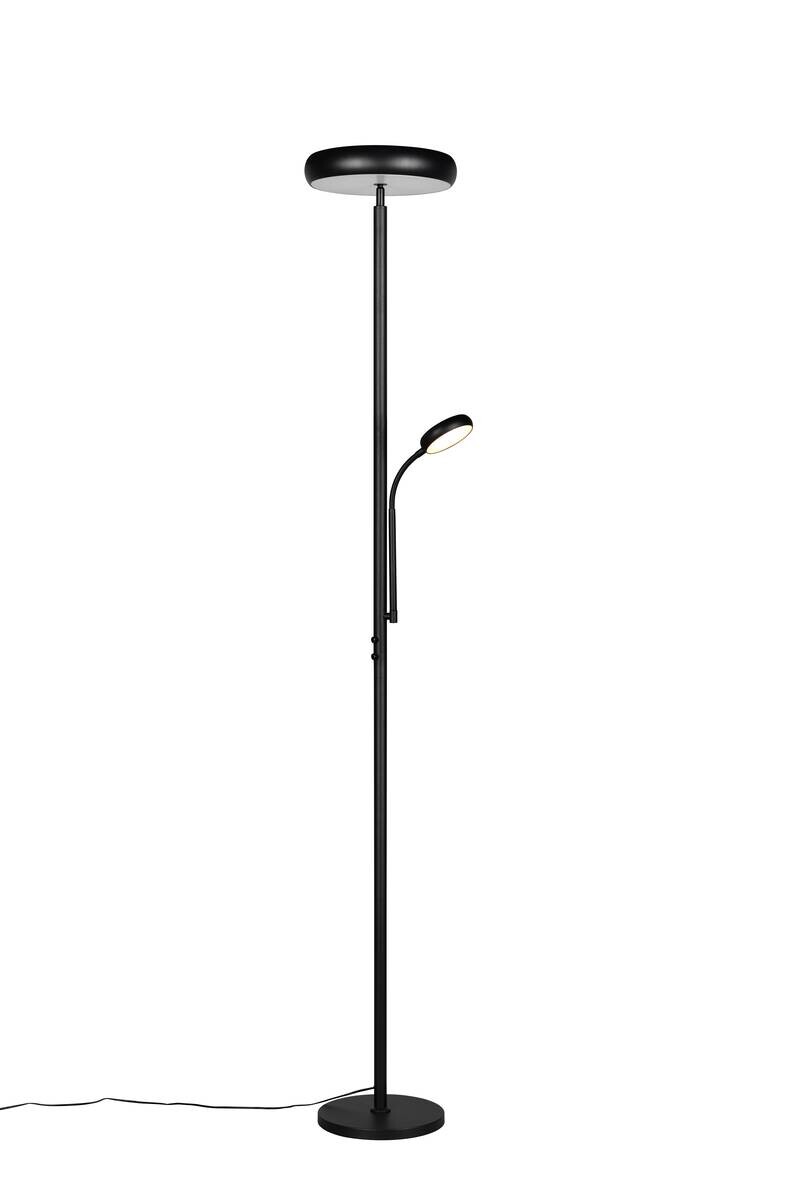 Reality Stehlampe mattschwarz Metall H: ca. 183 cm 1 Brennstellen