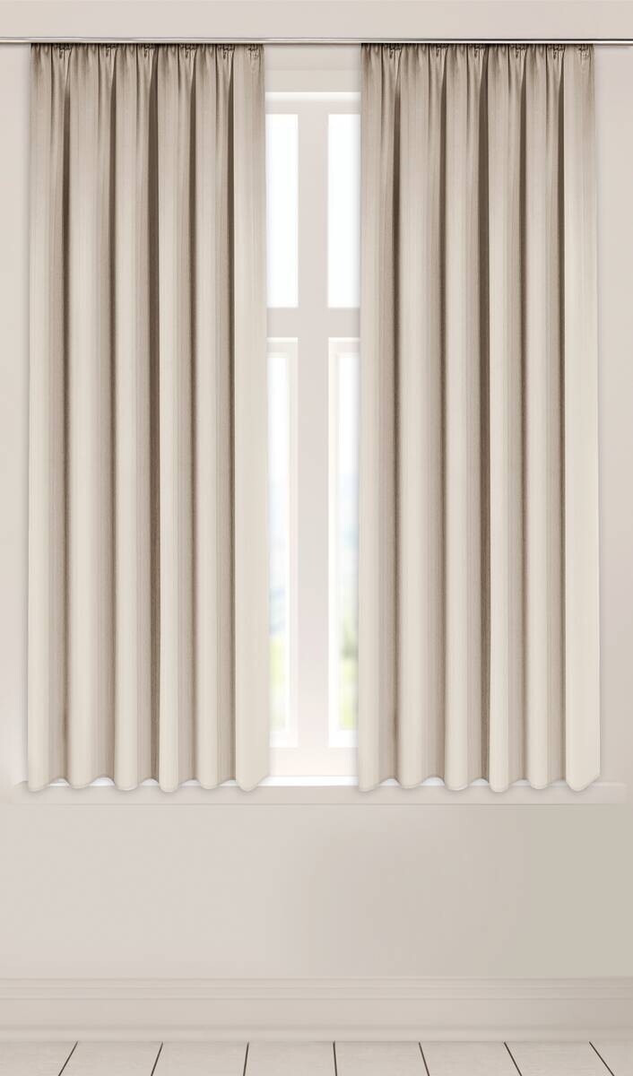 POCOline Verdunklungsvorhang Luna beige B/L: ca. 135x175 cm
