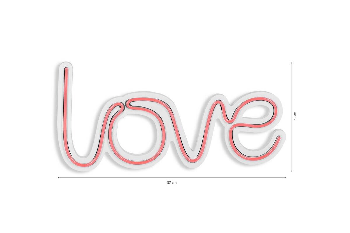 Opviq LED-Wandleuchte rosa PVC B/H/T/L: ca. 37x19x2x37 cm