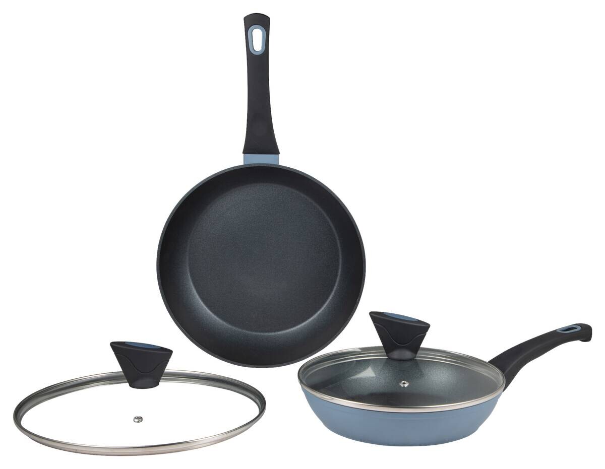 SAN IGNACIO Pfannenset VERA blau Aluminium 4 tlg.