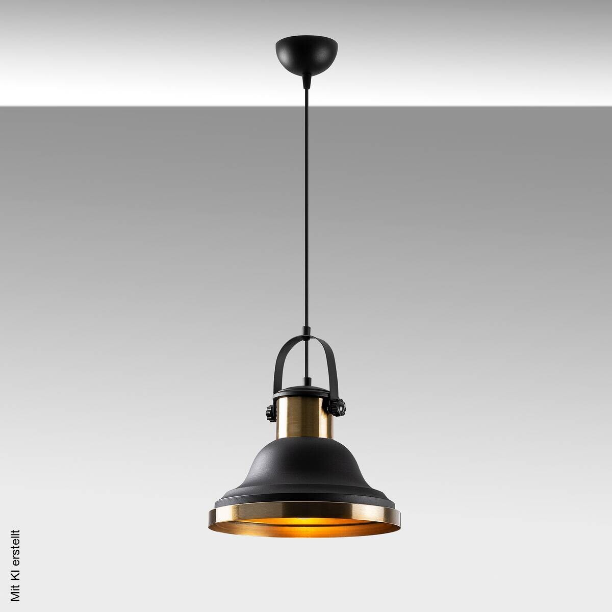 Opviq Pendelleuchte schwarz B/H/T: ca. 30x136x30 cm E27 1 Brennstellen