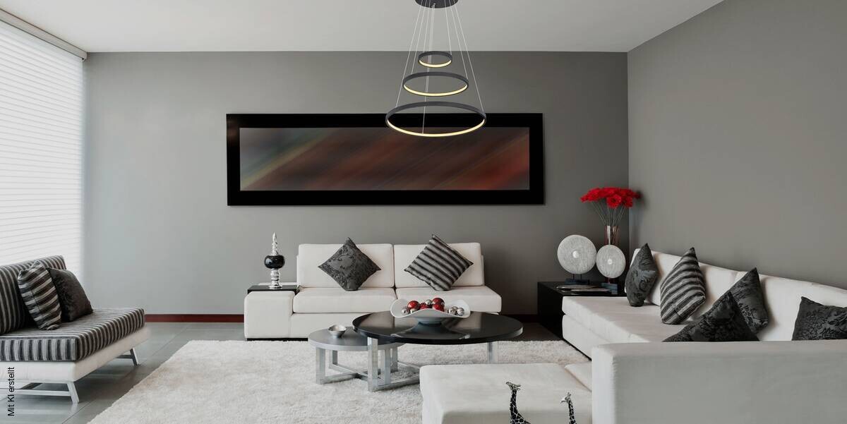 GLOBO LED-Pendelleuchte RALPH 67192-57B schwarz Metall Kunststoff H/D: ca. 120x51 cm 1 Brennstellen