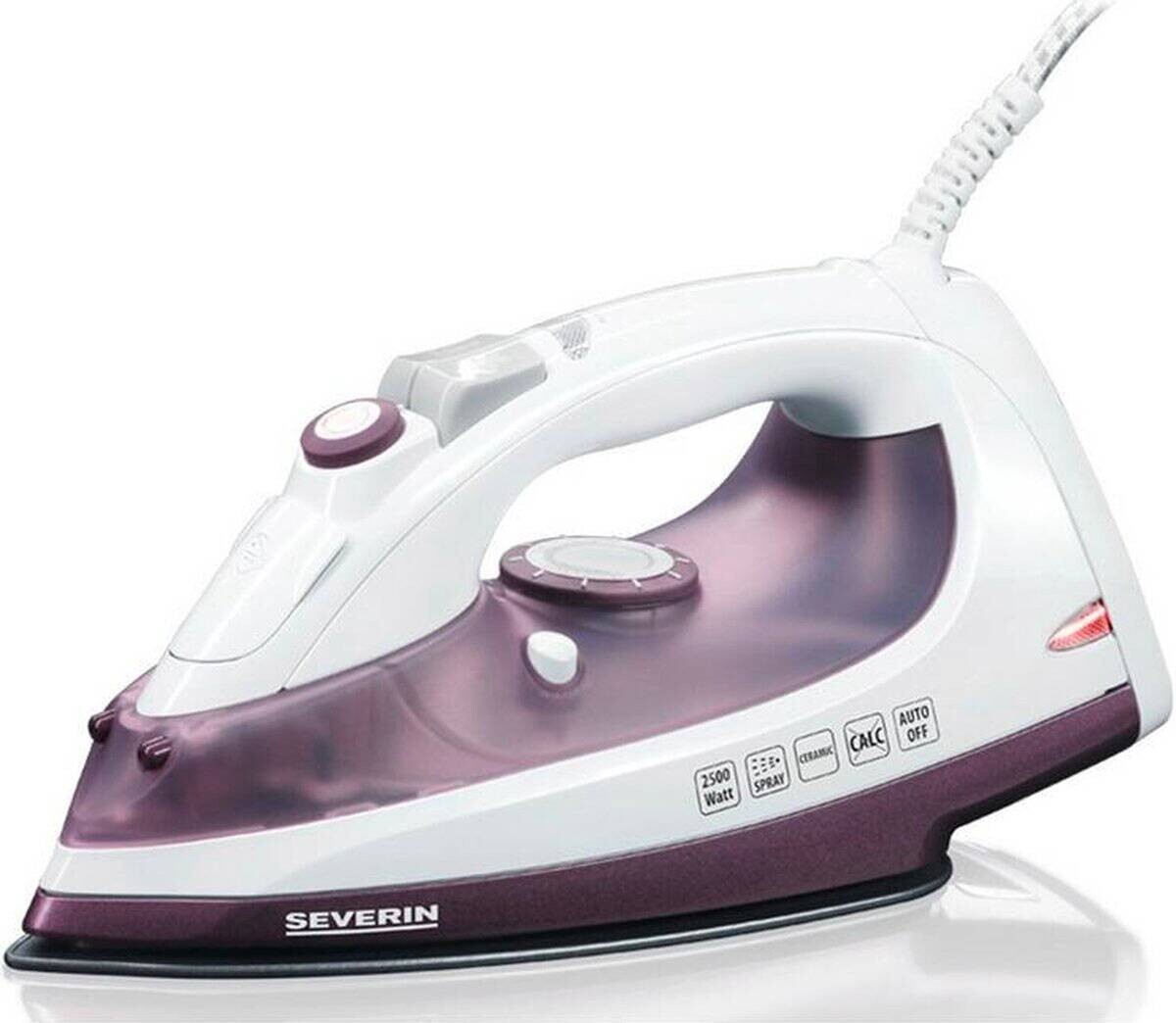 Severin Dampfbügelautomat lila weiß B/H/L: ca. 13,5x17x32 cm