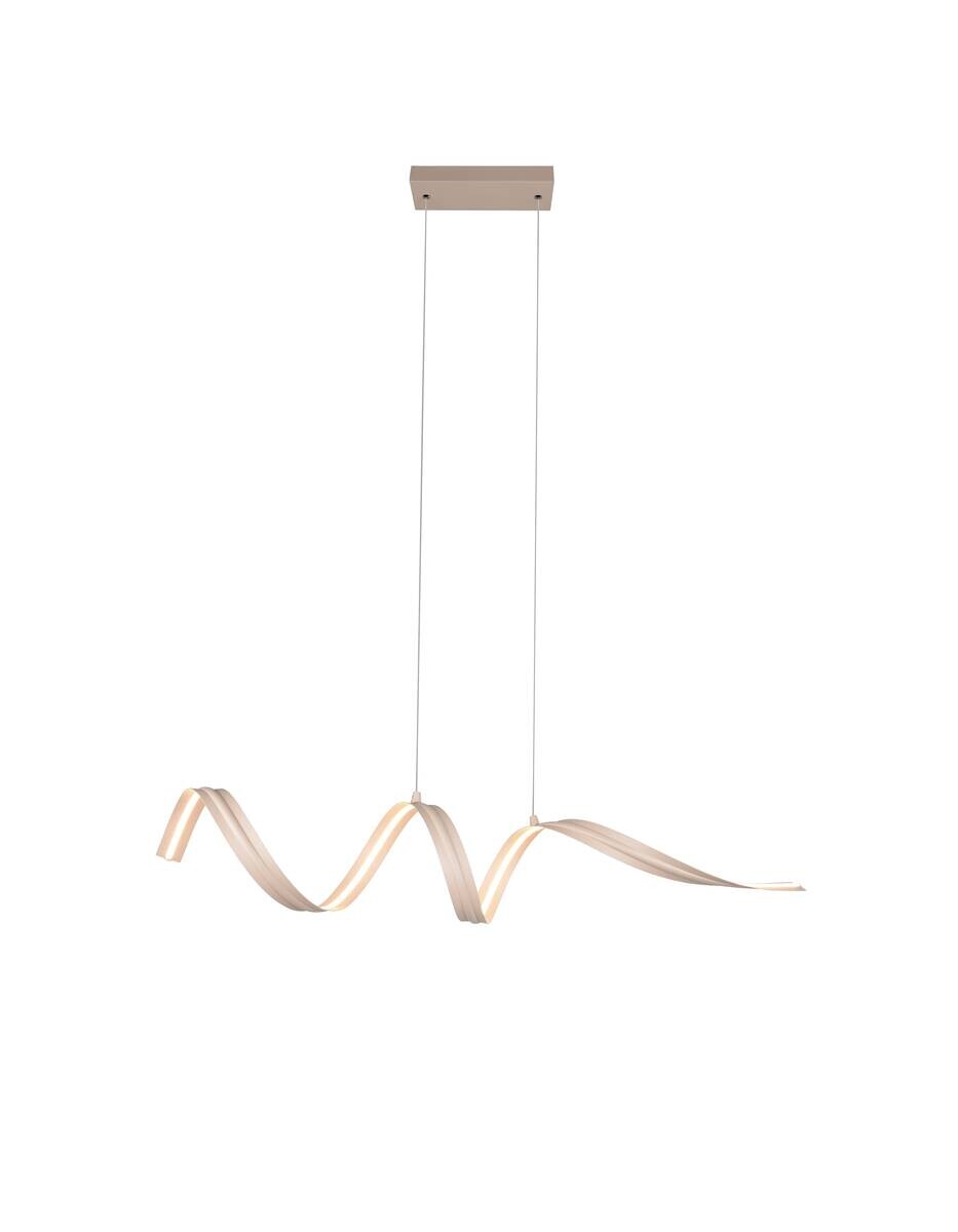 Reality LED-Pendelleuchte Tivor beige Metall B/H/T: ca. 109x150x19,5 cm