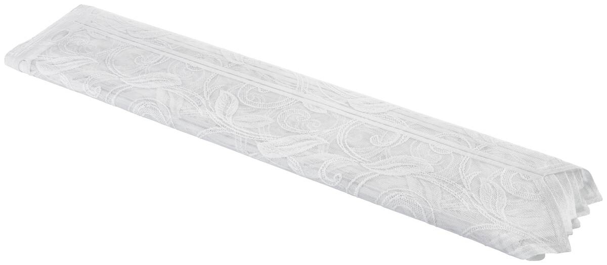 Scheibengardinen-Meterware Ranke weiß 100% Polyester H: ca. 80 cm