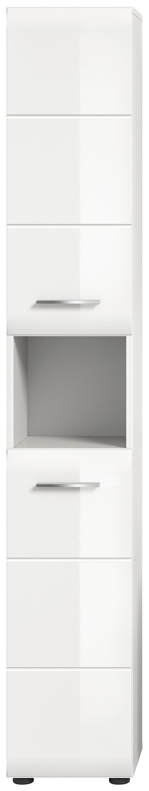 Hochschrank Ice weiß weiß Hochglanz B/H/T: ca. 30x185x30 cm