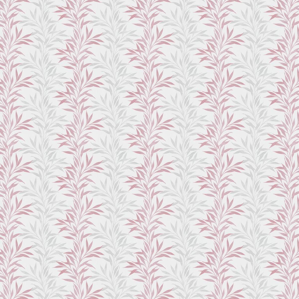 Vliestapete Blätter rosa grau weiß B/L: ca. 53x1005 cm