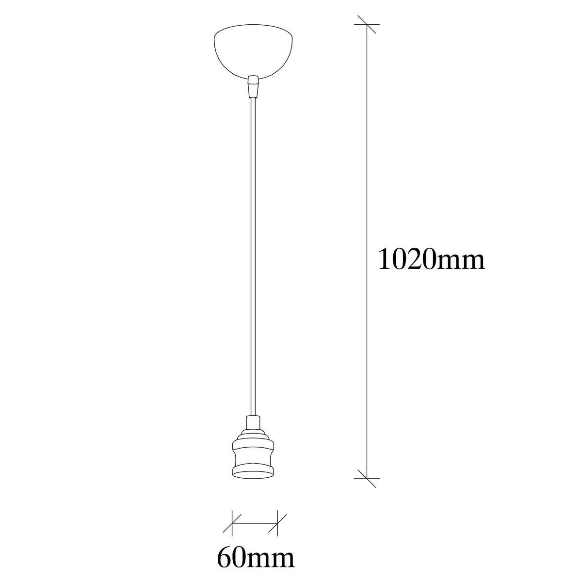 Opviq Pendelleuchte messing B/H/T: ca. 6x102x6 cm E27 1 Brennstellen