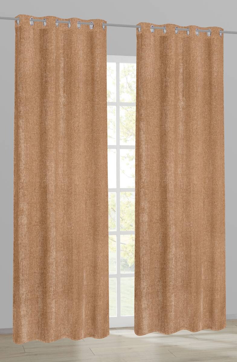 Ösenvorhang Kristina biscuit B/L: ca. 135x245 cm