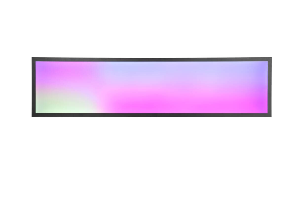 Reality LED-Deckenleuchte Beta R67661232 schwarz Metall B/H/T: ca. 119,5x5,5x29,5 cm 1 Brennstellen