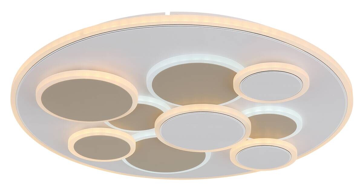 GLOBO LED-Deckenleuchte sand weiß Metall H/D: ca. 6x48,5 cm 1 Brennstellen