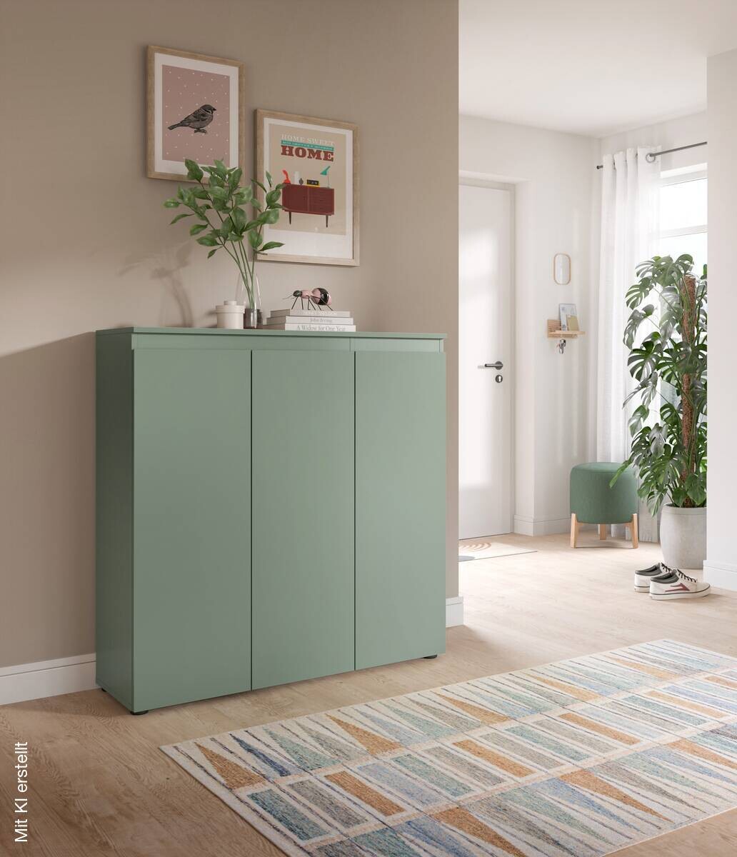Schrank SCARPA grün B/H/T: ca. 105x111x37 cm