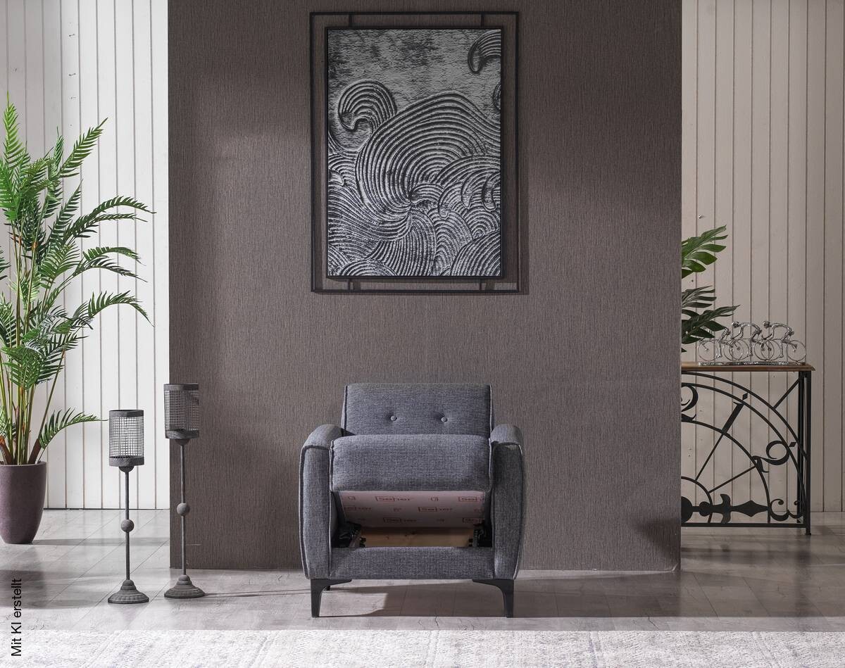 Sofa 3-2-1 San Marino anthrazit Microfaser