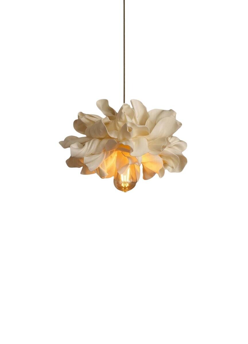 Pendelleuchte creme B/H/T/L: ca. 30x85x30x25 cm E27 1 Brennstellen
