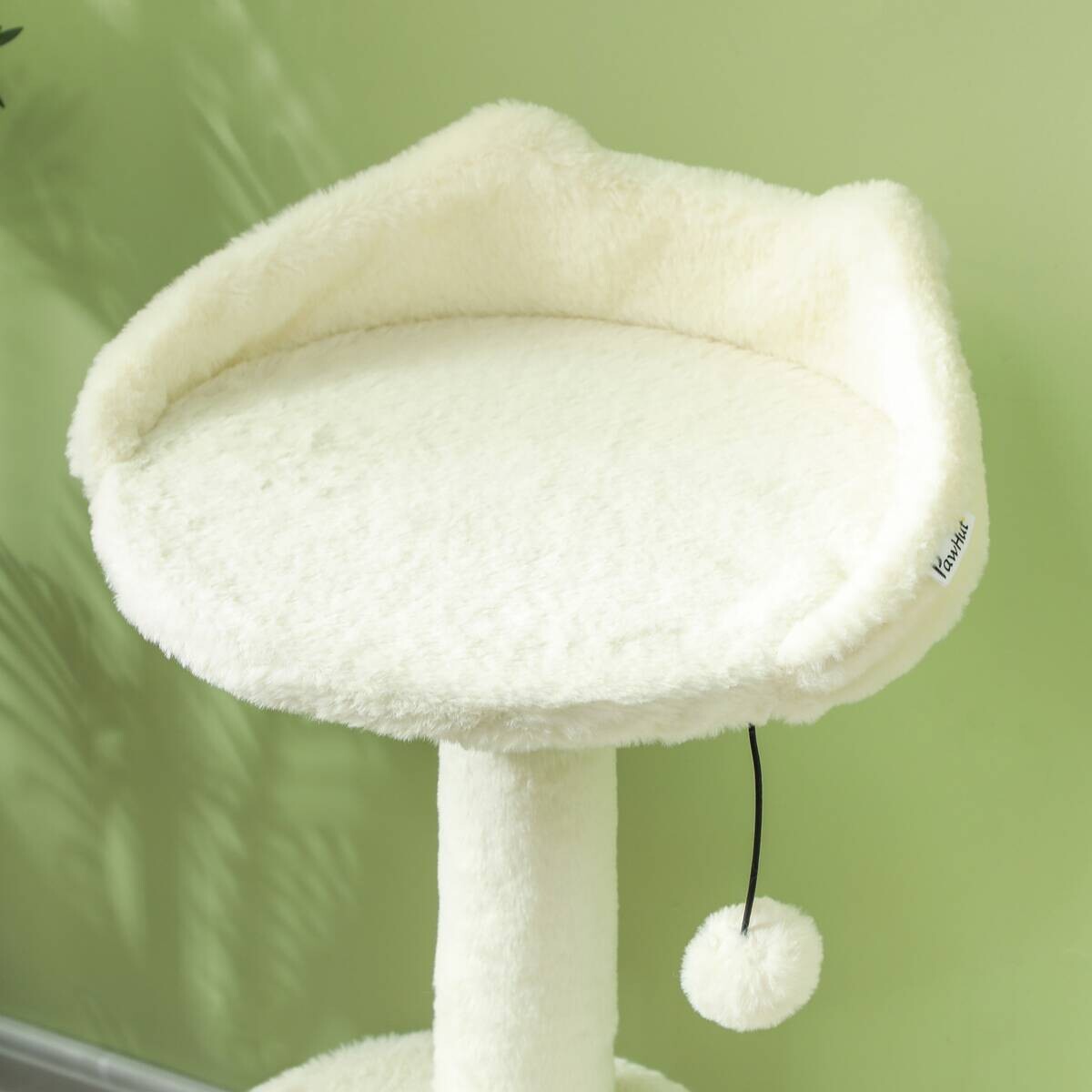 PawHut Kratzbaum cremeweiß Spanplatte B/H/L: ca. 40x79x60 cm