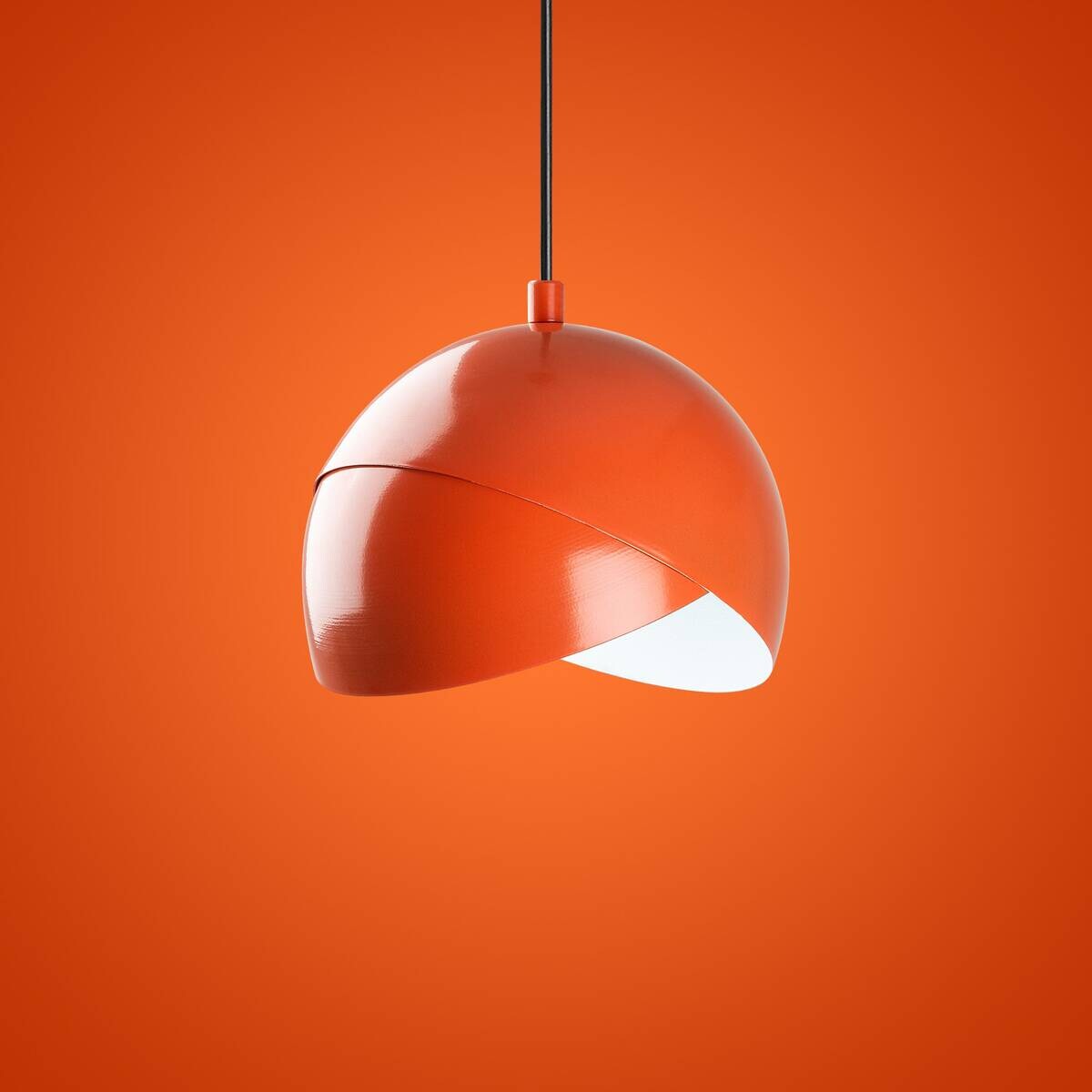 Opviq Pendelleuchte orange B/H/T: ca. 20x114x20 cm E27 1 Brennstellen