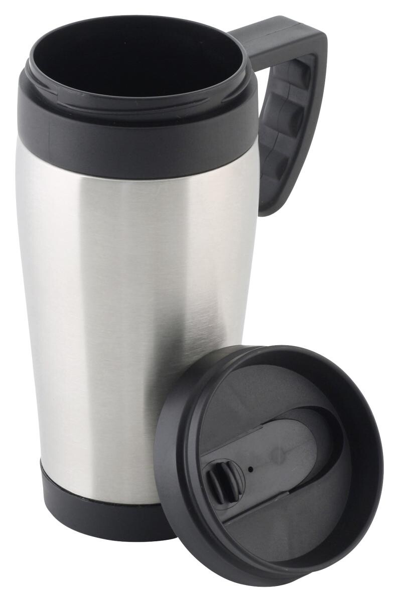 Axentia Isolierbecher silber Edelstahl