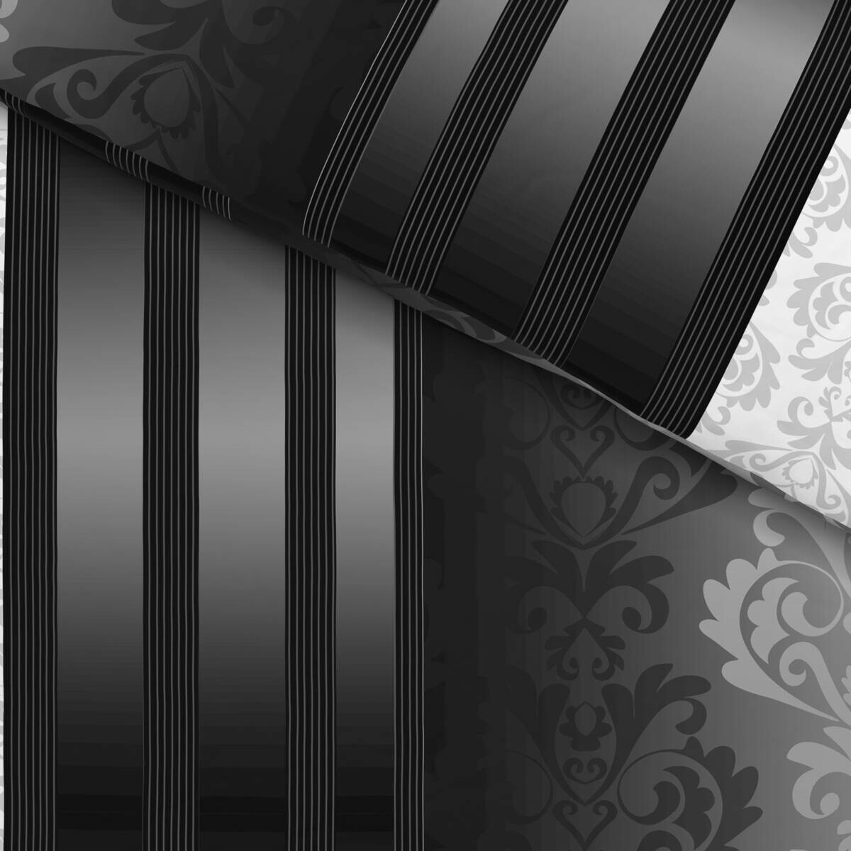Baumwoll Bettwäsche Cotton touch anthrazit 52% Baumwolle, 48% Polyester B/L: ca. 135x200 cm