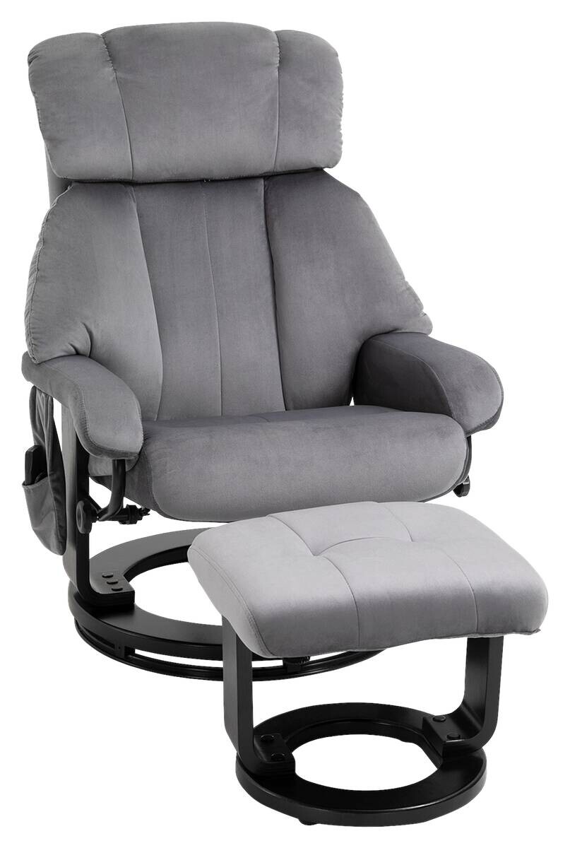 HOMCOM Massagestuhl grau B/H/L: ca. 80x76x102 cm