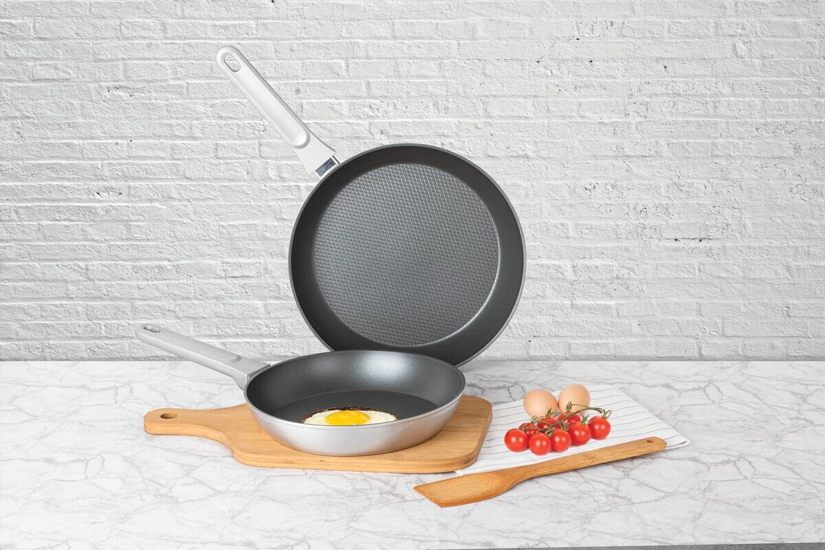 POCOline Pfannenset silber Aluminium 2 tlg.