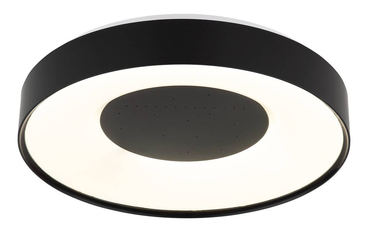 GLOBO Deckenventilator schwarz weiß Metall Kunststoff B/H/L: ca. 9x42x40 cm