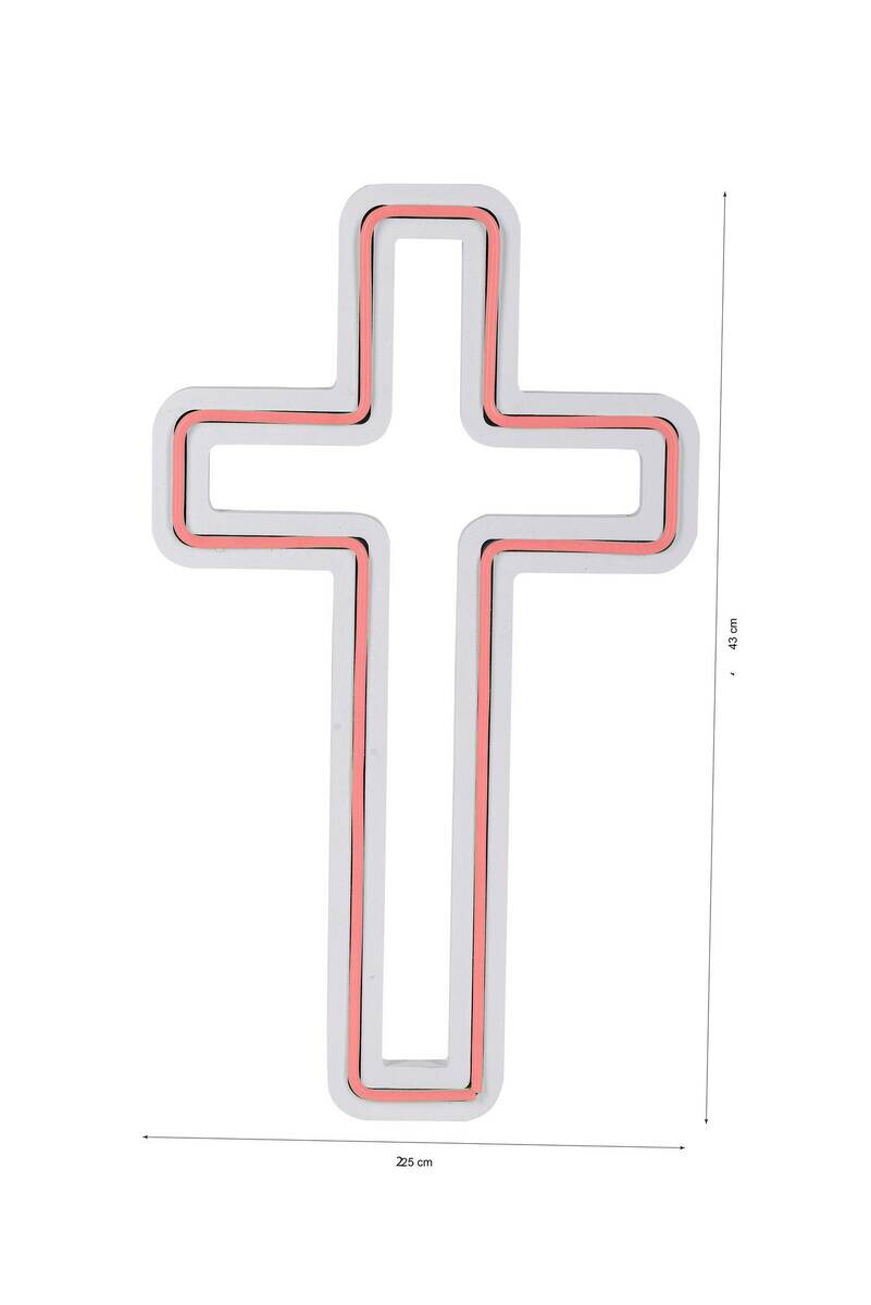 Opviq LED-Wandleuchte rosa PVC B/H/T/L: ca. 25x43x2x25 cm