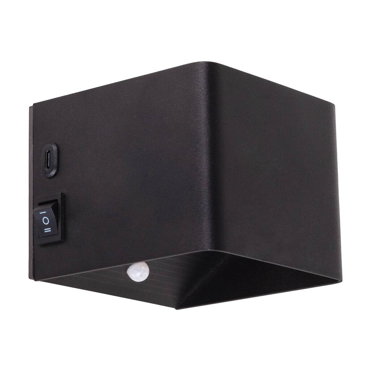 Näve Leuchten LED-Wandleuchte schwarz Metall B/H/T: ca. 10x8x10 cm