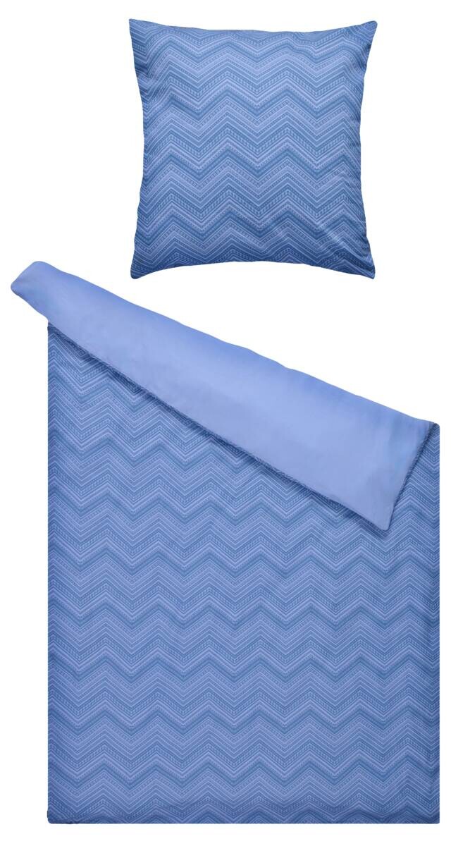 Mexx Baumwoll Bettwäsche blau 100% Baumwolle B/L: ca. 135x200 cm | blau | 135,00/200,00 cm