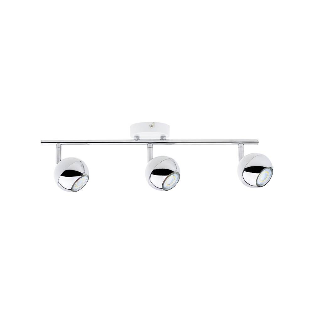 SPOT Light Spotbalken Bianca weiß Chrom Metall B/H/T: ca. 48x16x8 cm GU10 3 Brennstellen