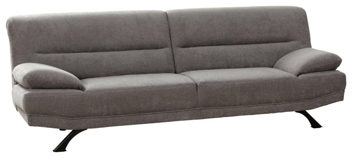 Sofa Bruno graubraun Microfaser B/H/T: ca. 191x83x94 cm
