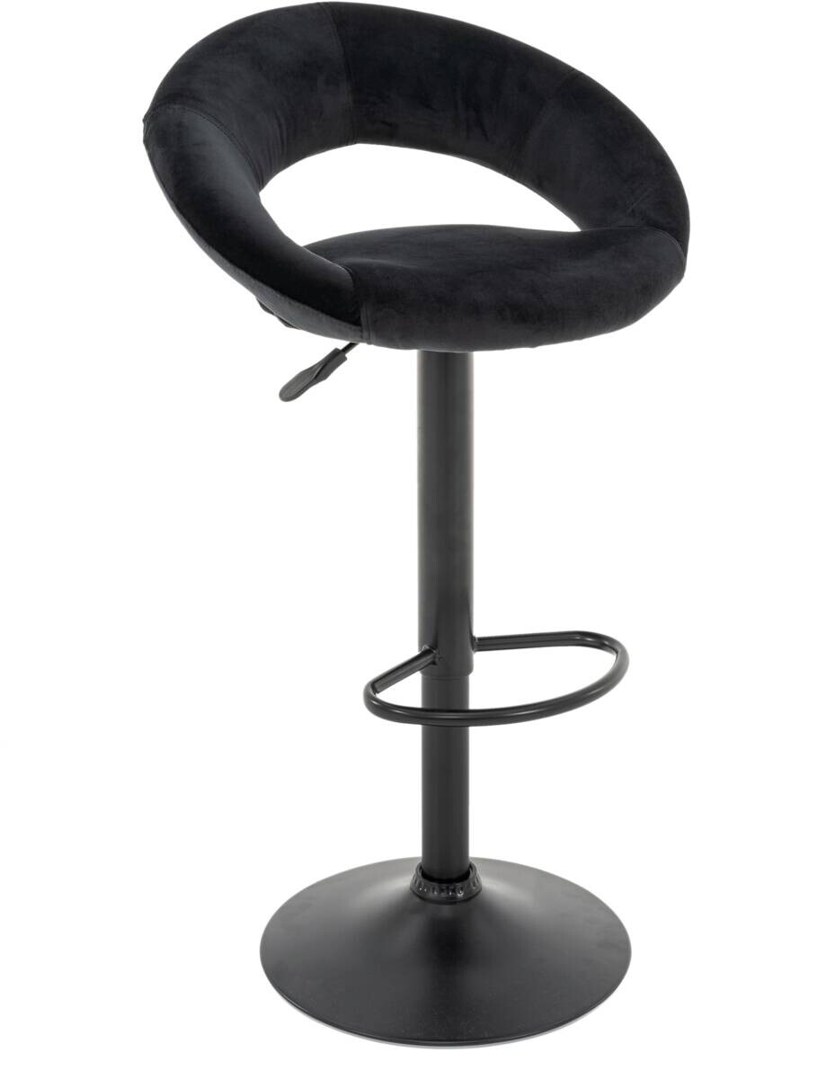Barhocker FM-120-1 schwarz Samt B/H/T: ca. 56x103x50 cm