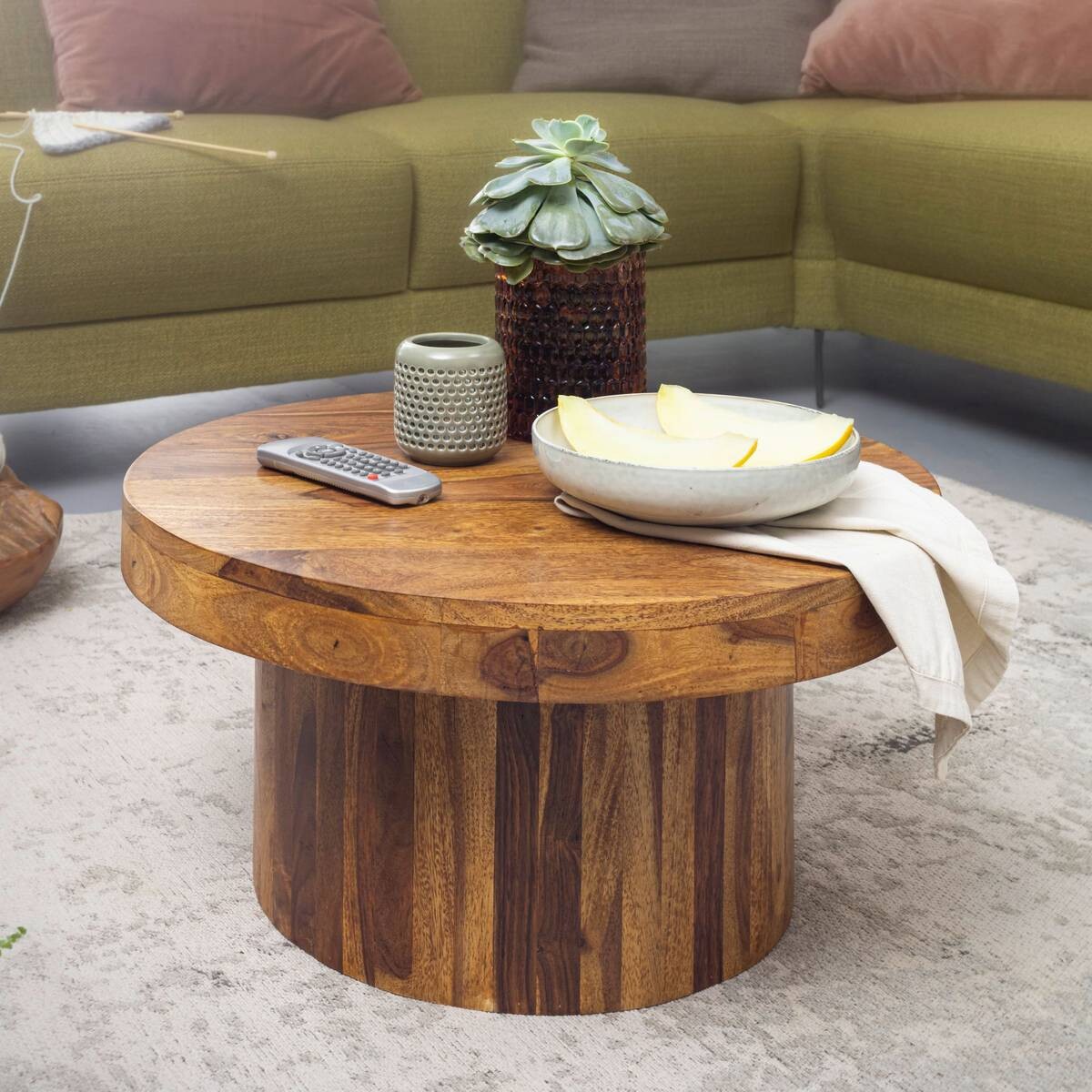 Wohnling Couchtisch braun B/H/T: ca. 60x30x60 cm