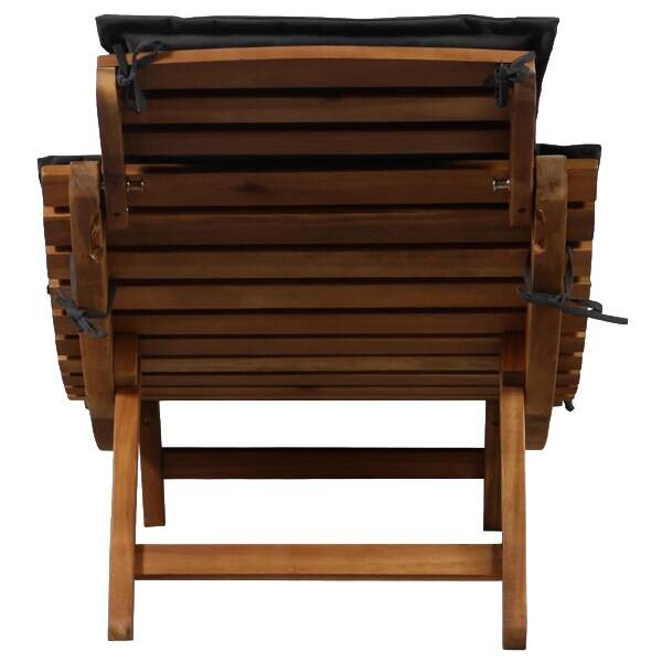 vidaXL Gartenliege braun Polyester B/H/L: ca. 55x64x184 cm