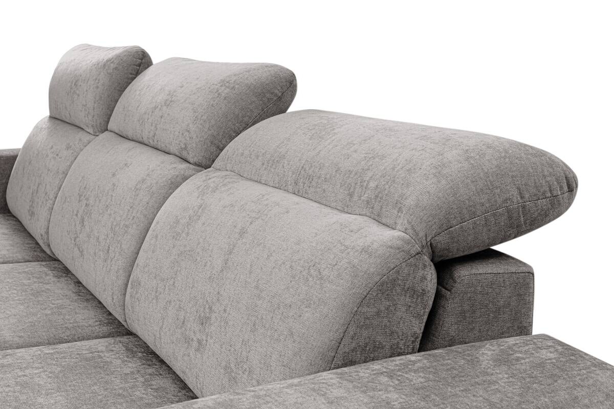 Ecksofa mit Bettfunktion und Bettkasten Cappuccino Microfaser B/T: ca. 264x191 cm
