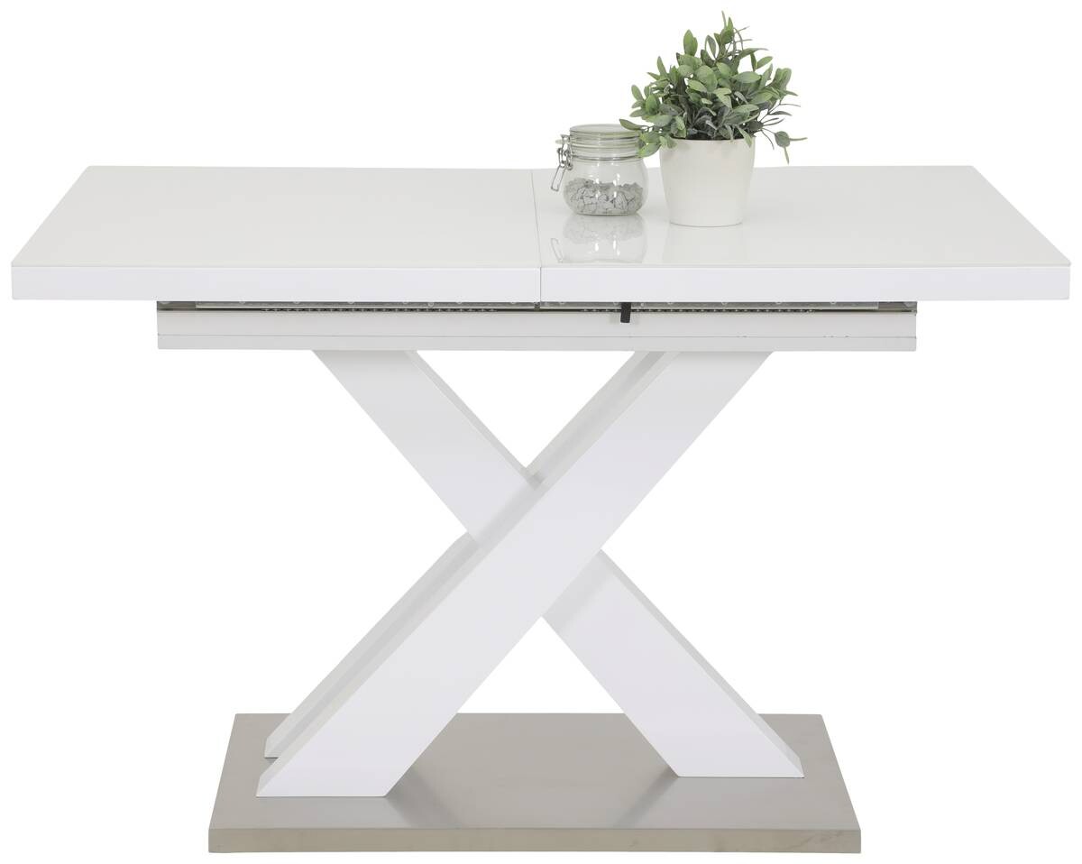 Esstisch Elvira weiß Hochglanz B/H/T: ca. 120x76x80 cm