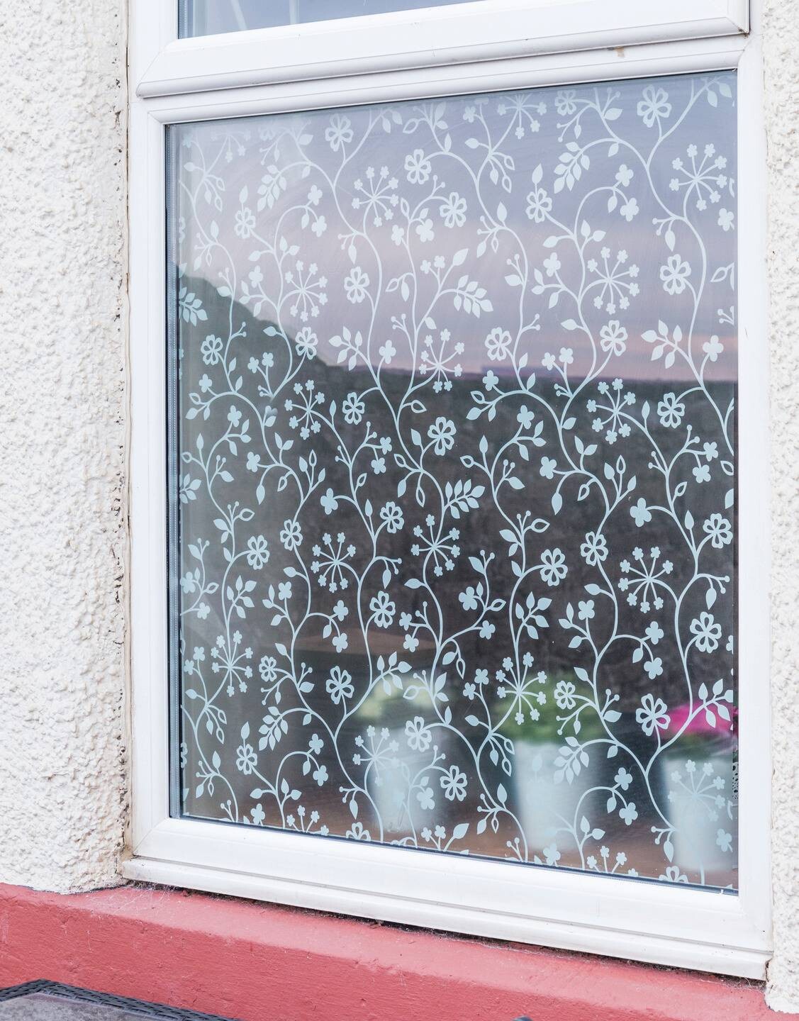 d-c-fix Fensterfolie Tord Tord weiß transparent B/L: ca. 45x150 cm