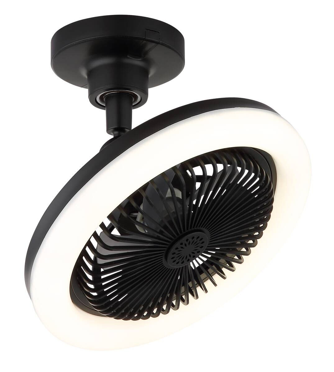 GLOBO Deckenventilator Opal mattschwarz H/D: ca. 21,7x25,8 cm max. 20 W