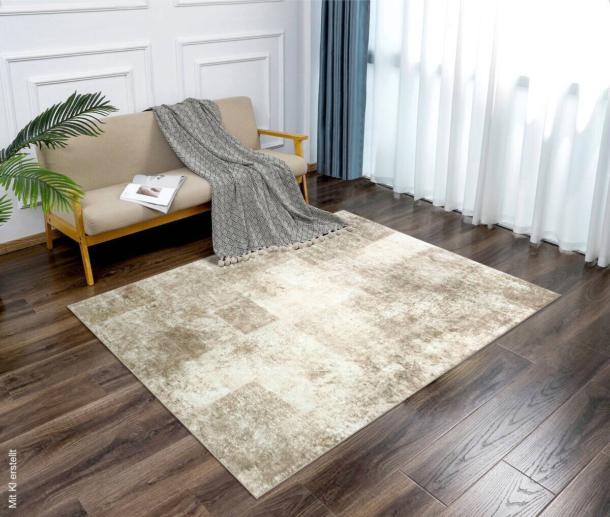 Teppich Silk beige B/L: ca. 80x150 cm