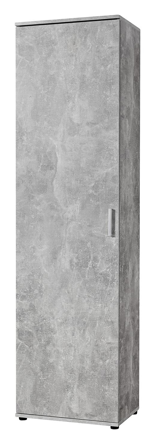 Mehrzweckschrank Kreta Beton Optik B/H/T: ca. 50x184x34,5 cm | 50,00/184,00/34,50 cm