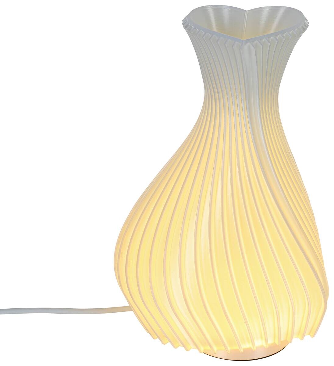 Nolo LED-Tischleuchte Ariane weiß B/H/T: ca. 11,4x11,4x18,5 cm