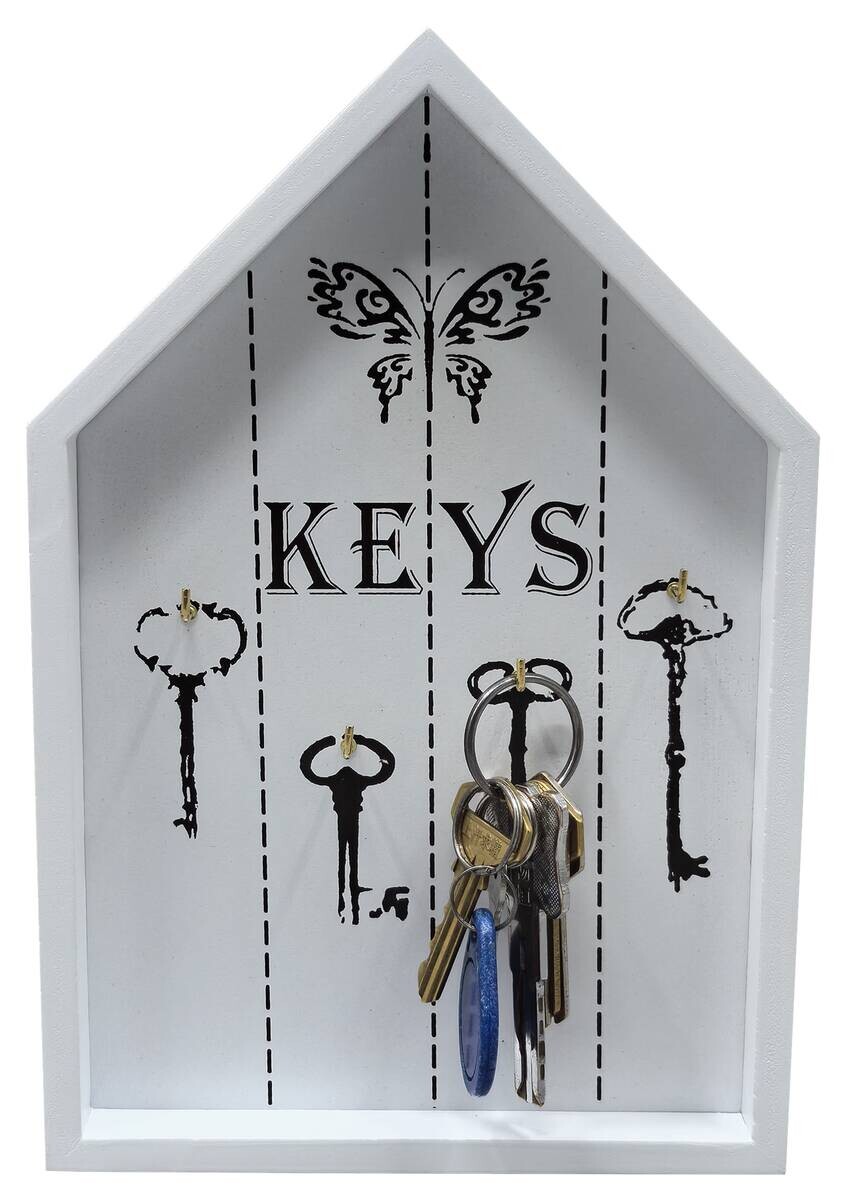 Schlüsselkasten Eva weiß B/H/T: ca. 16x24x2 cm