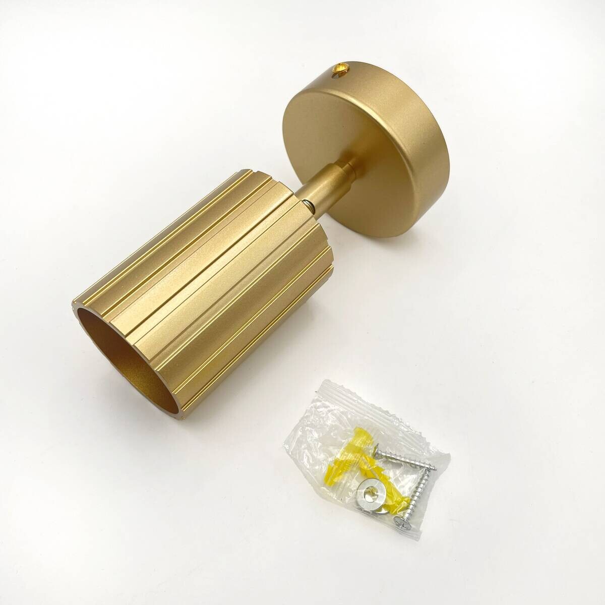 Lamkur Wandleuchte Prisma gold Stahl B/H/L: ca. 8x16x8 cm GU10 1 Brennstellen