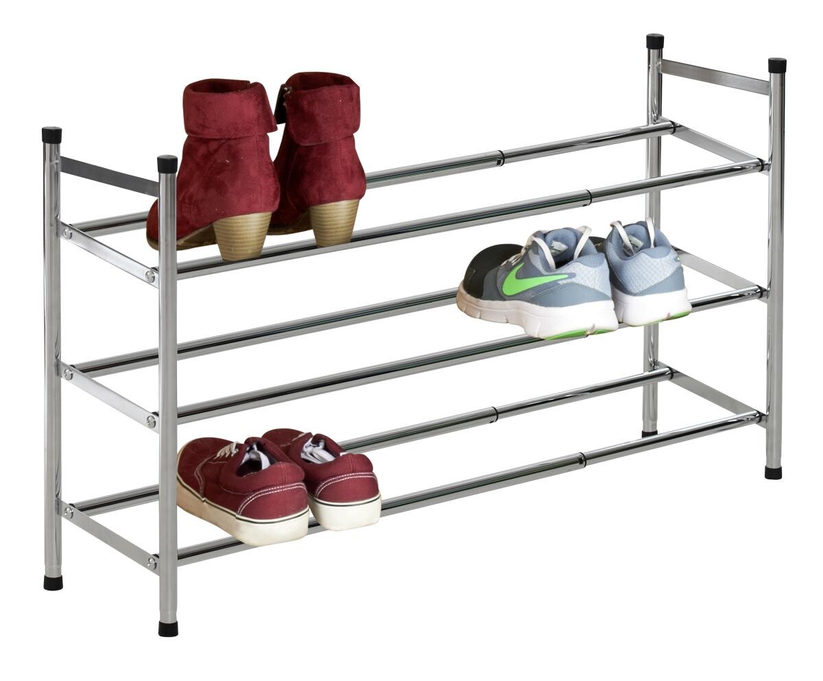 Schuhregal Chrom Metall H/T/L: ca. 51,5x23x61,5 cm
