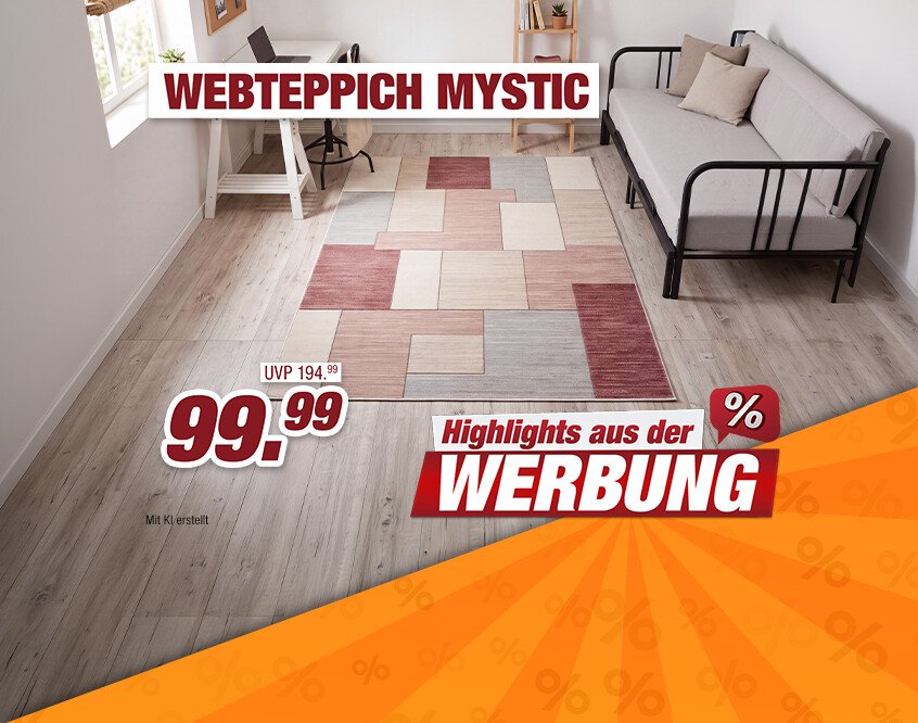 Unsere Werbe Highlights - Webteppich Mystic